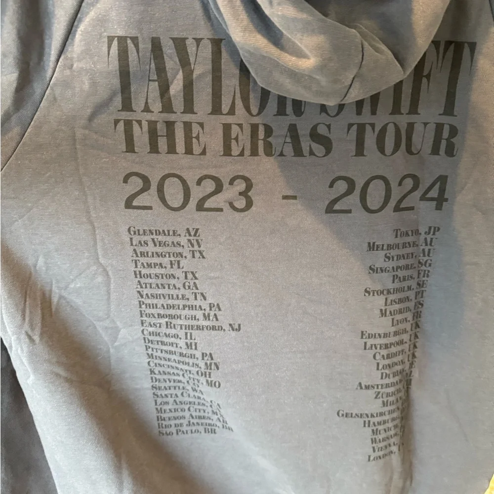 Taylor Swift The Eras Tour Blue Hoodie - Picture 4 of 8